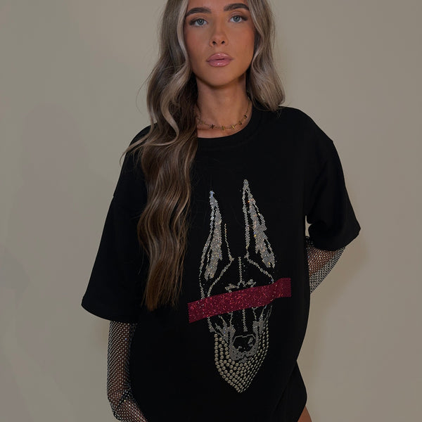 camiseta oversize de manga corta