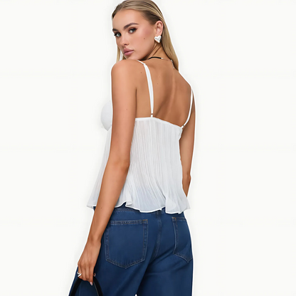 ROSELA pleat top