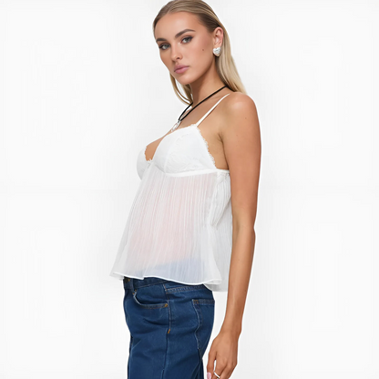 ROSELA pleat top