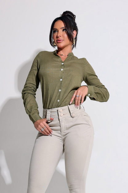 Pantalón Skinny de Talle Alto