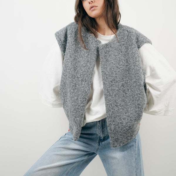 Chaleco Gris Sin Mangas