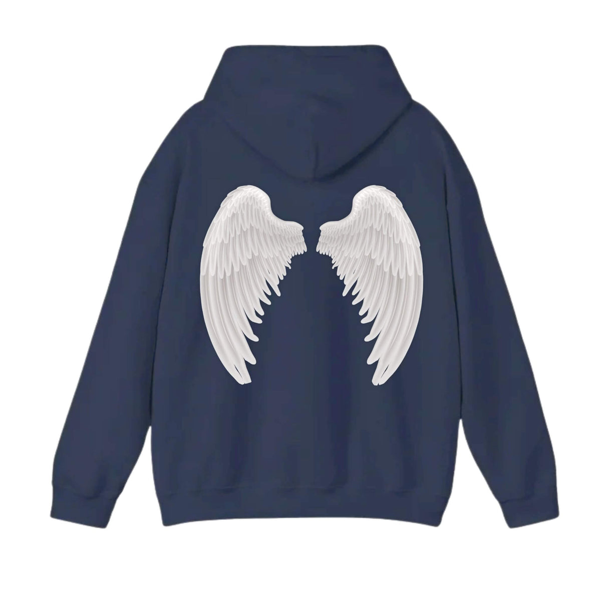 Sudadera con Capucha Alas Blancas