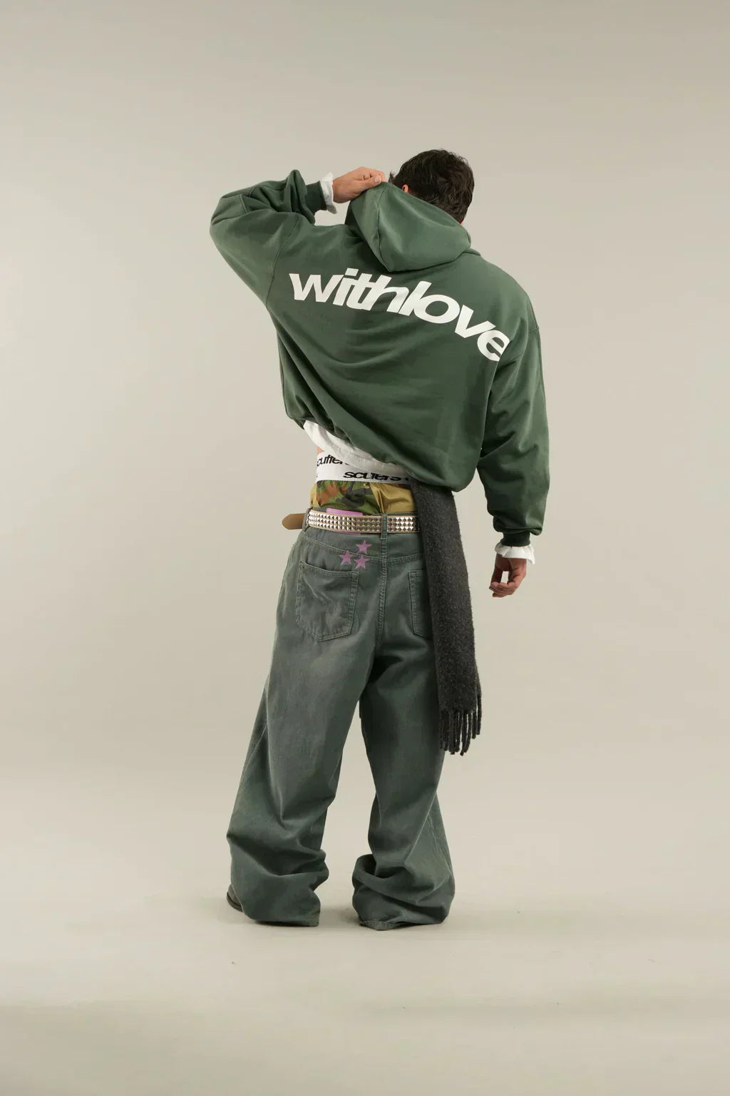 Sudadera con capucha estampada