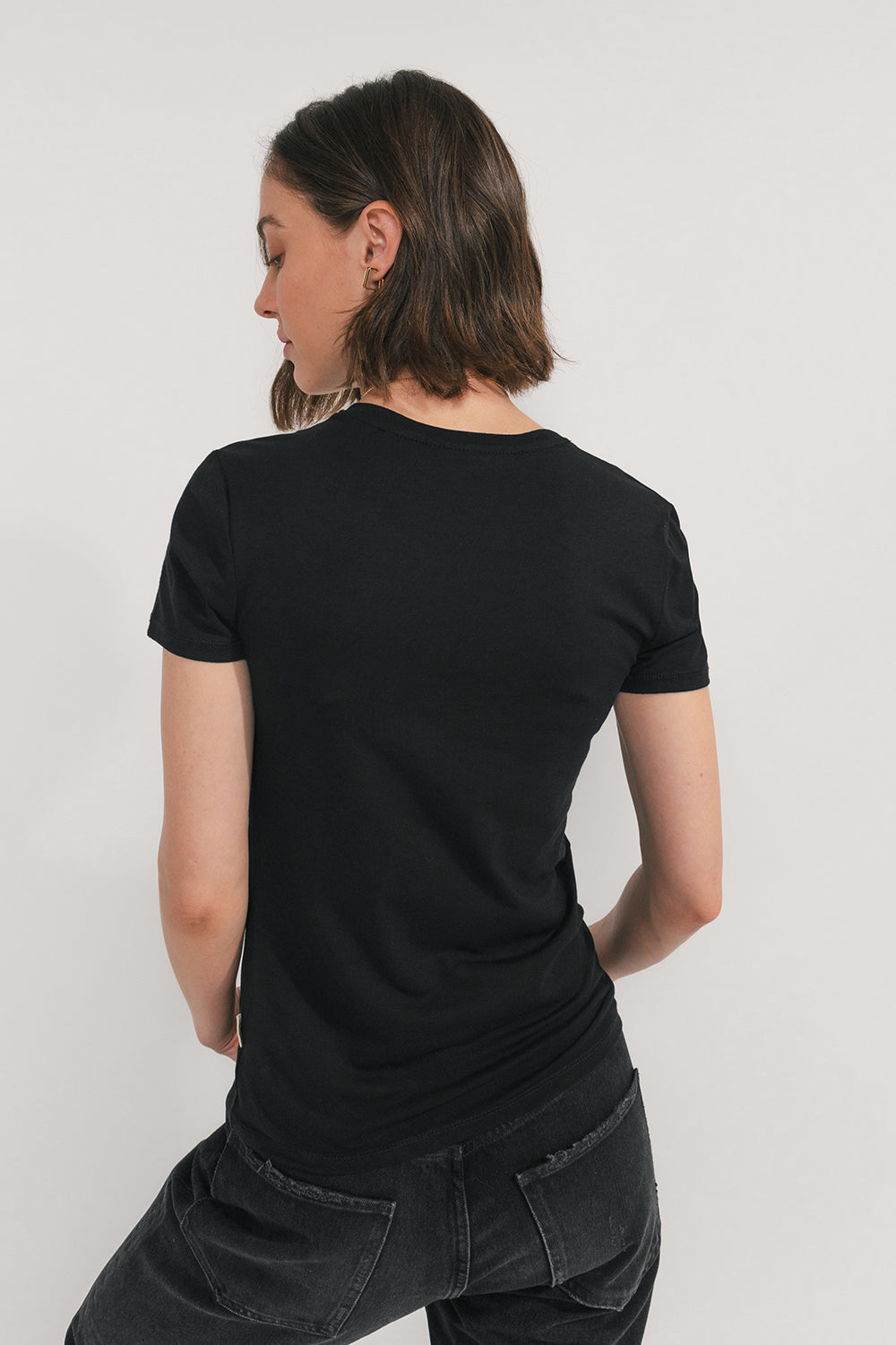 Camiseta ajustada de manga corta