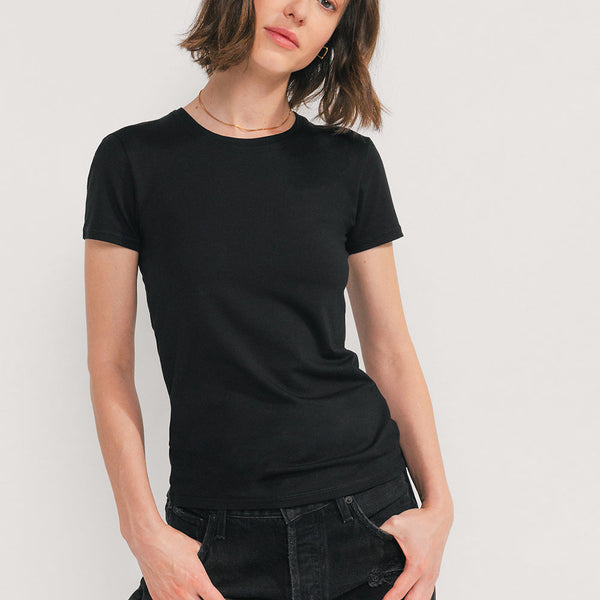 Camiseta ajustada de manga corta