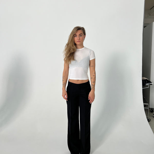 pantalón de sastre de tiro bajo