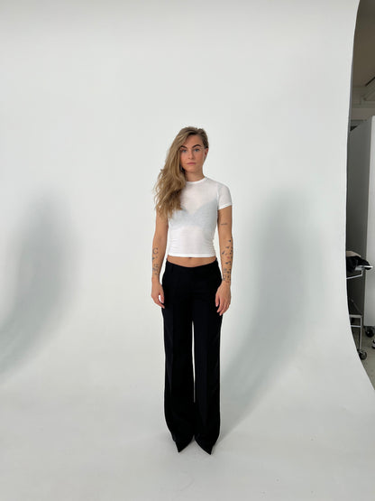 pantalón de sastre de tiro bajo