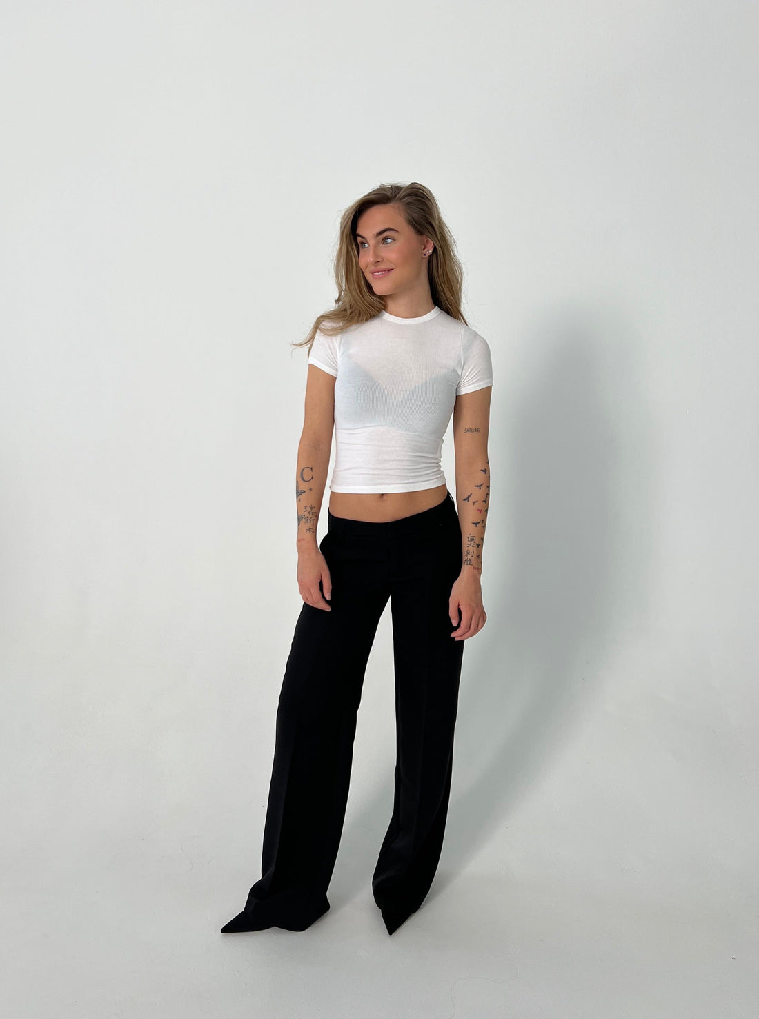 pantalón de sastre de tiro bajo