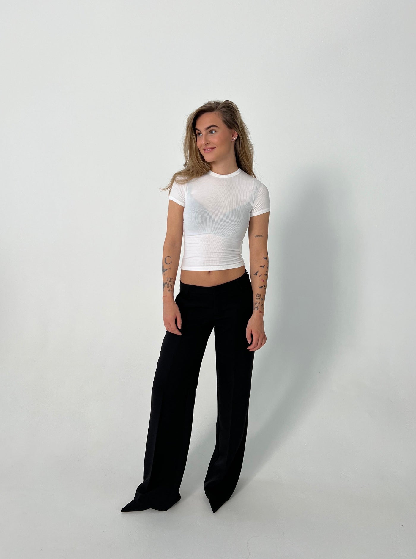 pantalón de sastre de tiro bajo