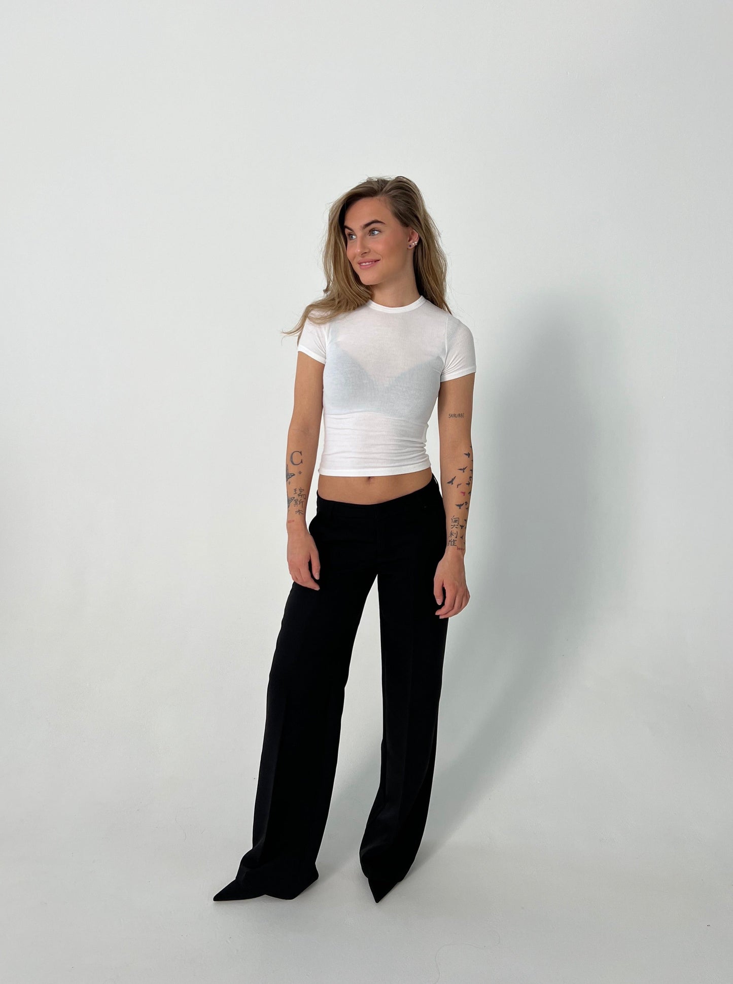 pantalón de sastre de tiro bajo