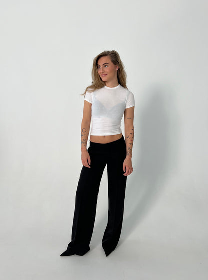 pantalón de sastre de tiro bajo
