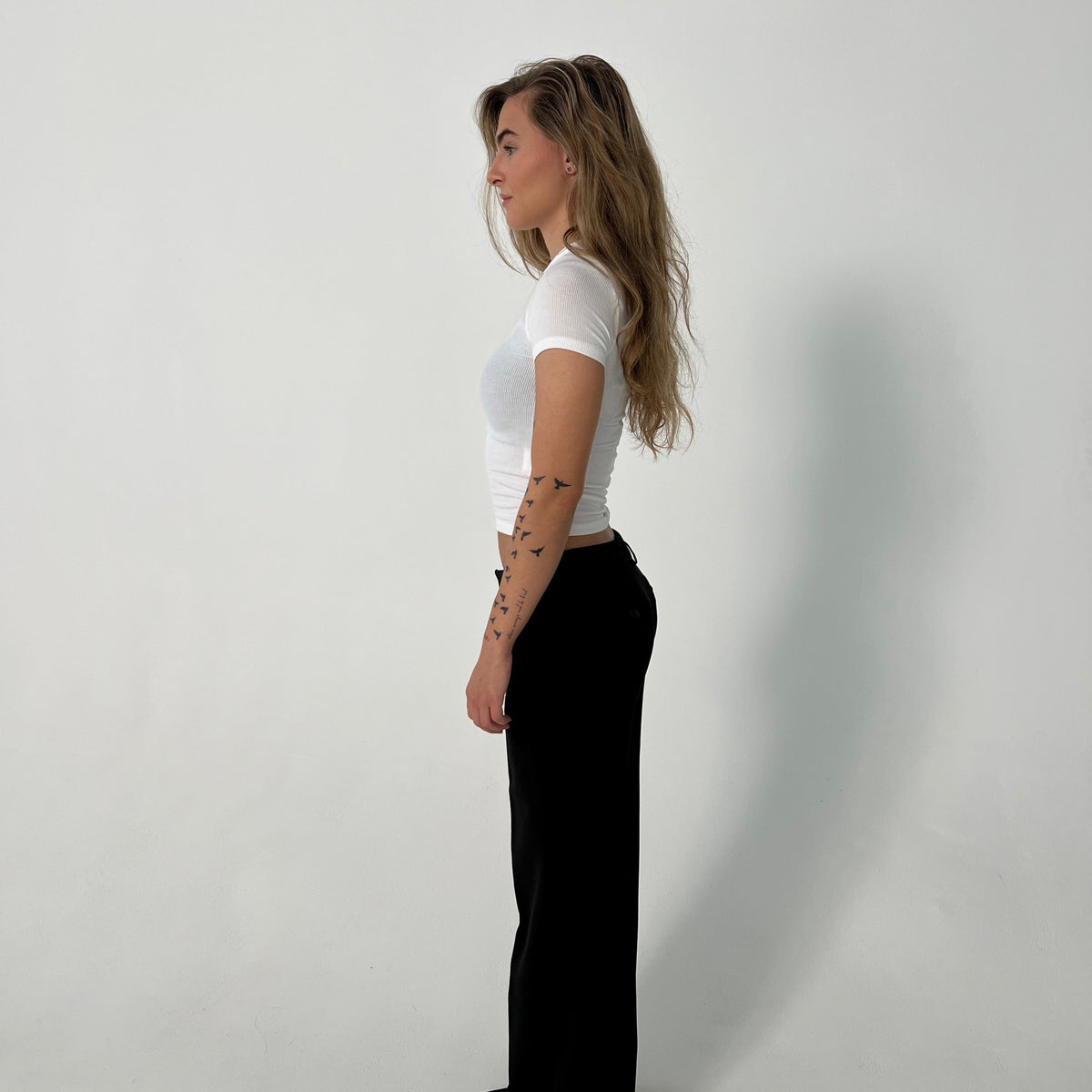 pantalón de sastre de tiro bajo