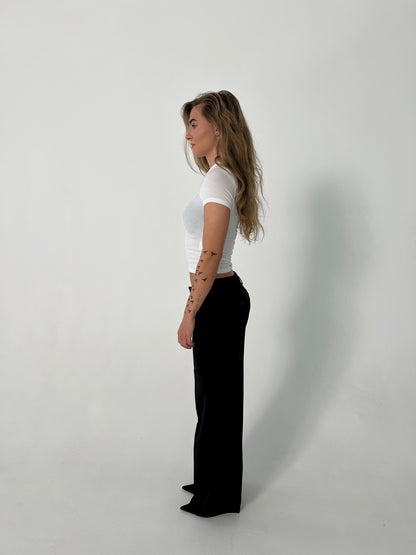 pantalón de sastre de tiro bajo