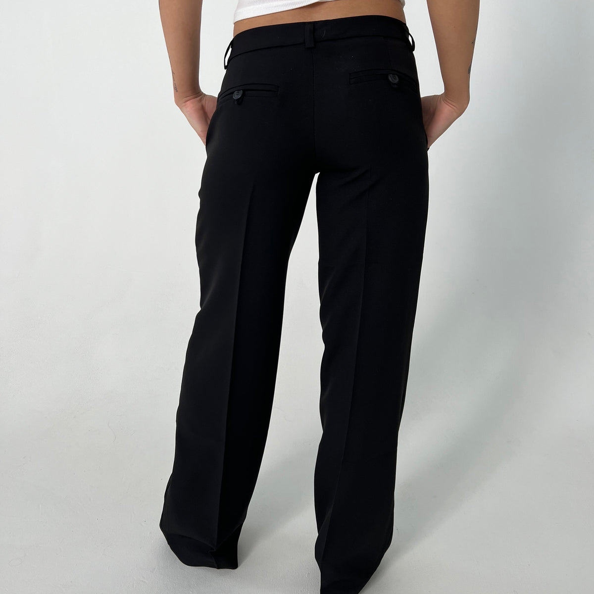 pantalón de sastre de tiro bajo