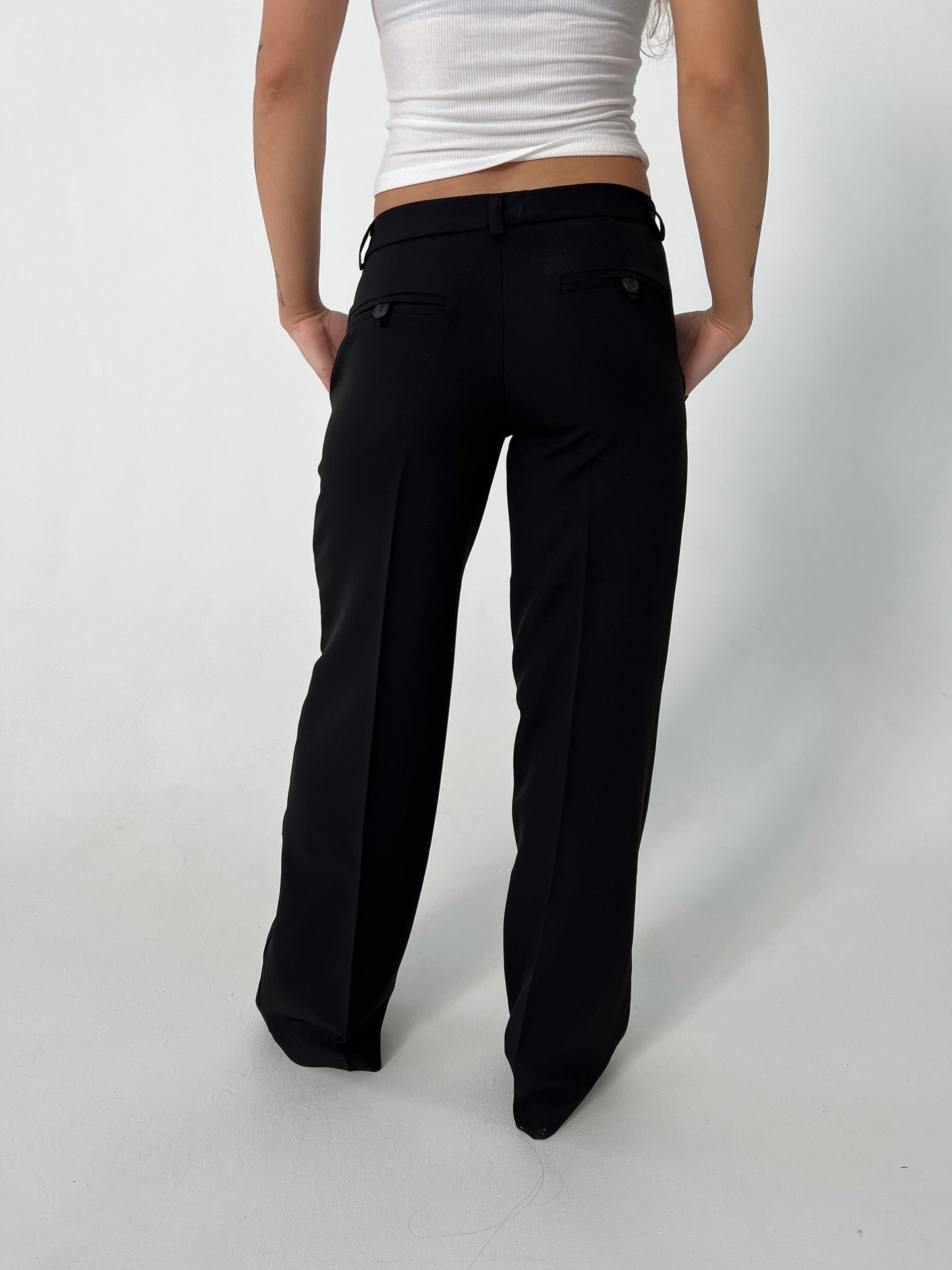 pantalón de sastre de tiro bajo