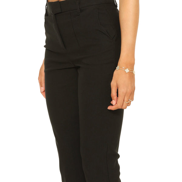 Pantalón capri ajustado de cintura alta